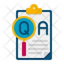 Qa Report Qa Research Quality Assurance Icon