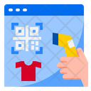Qrcode Payment Shopping Icon