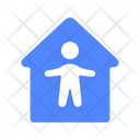 Safe Home Quarantine Icon