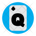 Queen Of Clubs Icon