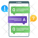 Question And Answers Faq Online Questionnaire Icon