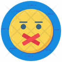 Emoticon Quiet Face Expression Icon