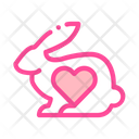 Animal Rabbit Heart Icon