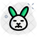 Rabbit Sad Closed Eyes  Icon