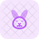 Rabbit Sad Face  Icon