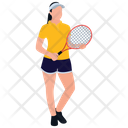 Racket Player Team Player Racket Game Icon