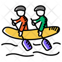 River Rafting Rafting Canoeing Icon