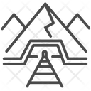 Rail Track Underground Mine Icon