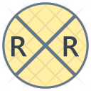 Railroad crossing Icon