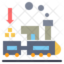 Railroads Transportation Commerce Icon