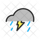 Cloud Thunderstorm Rain Icon