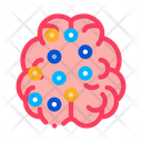 Abstract Brain Face Icon
