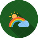 Rainbow Cloud Rain Icon