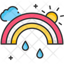 A Rainbow Rainbow Cloud Icon