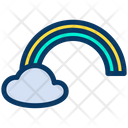 Cloud Colorful Sun Icon