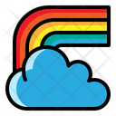Rainbow Cloud  Icon