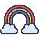 Rainbow Cloud Icon