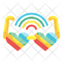 Rainbow Goggles Icon