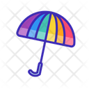 Rainbow Umbrella Icon