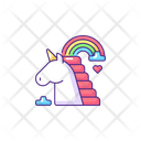 Rainbow Unicorn Icon