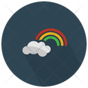 Rainbow With Cloud Icon