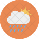 Sun Cloud Rain Icon