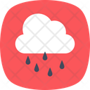 Rain Cloud Raindrops Icon