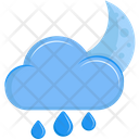 Rainy Night Forecast Night Icon