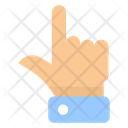 Raise Finger Gesticulate Hand Palm Icon