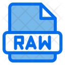 Raw Document File Format Icon