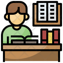Reading Student Book Icon