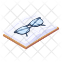 Book Reading Glasses Reading Goggles Icon