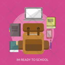 Ready School Laptop Icon