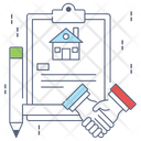 Property Papers Property Contract Estate Agreement Icon