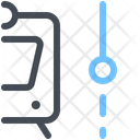Train Stop Segment Path Navigation Icon