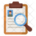 Recruitment Employee Search Candidate Search Icon