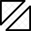 Rectangle Half Pattern Icon