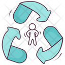 Recycle Reuseable Reprocess Icon