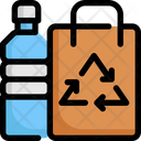 Recycle Bag And Water Icon