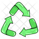 Biodegradable Recycling Reuse Icon