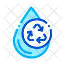 Water Drop Recycling Icon