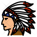 Red indian  Icon