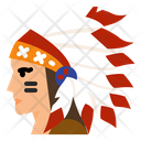 Red indian  Icon