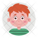 Redhead Kid Child Icon