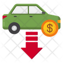 Reduce Transportation Costs Low Car Cost Low Vehicle Cost Icon