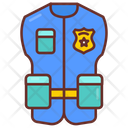 Reflective Police Vest Icon