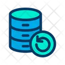 Refresh Database Icon - Download in Colored Outline Style
