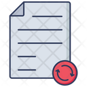 Refresh Page Document Data Icon