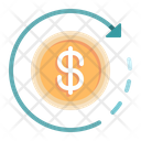 Refund Cashback Coin Icon