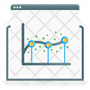 Regression Analysis Dot Graph Dot Chart Icon